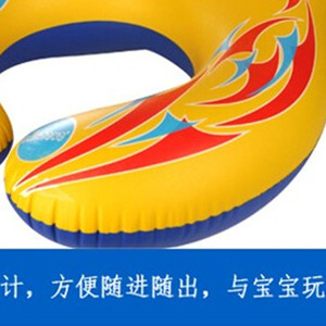 ห่วงยางว่ายน้ำสำหรับเด็กพร้อมที่บังแดด เบาะนั่งถอดออกได้ ห่วงคู่แบบหนาสำหรับกีฬาทางน้ำ - Product Image 4
