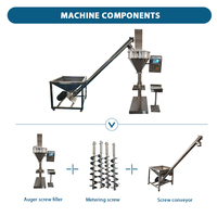 Machine de remplissage automatique à vis sans fin pour poudres sèches (20g, 100g, 500g, 1kg, 5kg) – Ensacheuse et scelleuse de poudre