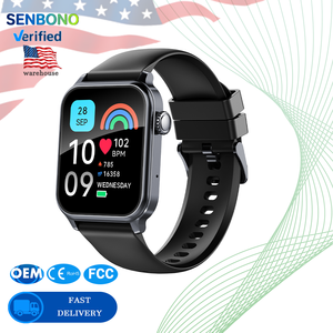 Đồng hồ thông minh Senbono Jx633 Đồng hồ thông minh cho nữ 600mAh pin lớn theo dõi sức khỏe đa thể thao theo dõi thể dục thể thao nam vuông đồng hồ thông minh - Product Image 1