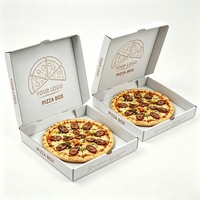 Cajas de Pizza Octagonales Desechables de Alta Calidad para Uso Comercial, Caja para Llevar Pizza y Hamburguesas con Bisagras, Cajas para Entrega de Comida para Restaurantes