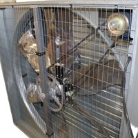 Ventilador Industrial Galvanizado con Protección Contra la Oxidación para Rieles, Vallas Metálicas de Fábrica, Plantas de Procesamiento y Ventilación