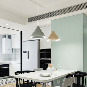 Lustre de <span class=keywords><strong>restaurant</strong></span> macaron post-moderne nordique bar unique salon chambre créatif cône halo suspension lampe - Product Image 5