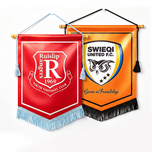 Bandera Personalizada de Intercambio de <span class=keywords><strong>Amistad</strong></span>, Doble Cara, Digital, para Equipos de Fútbol, Recuerdo para Antiguos Alumnos - Product Image 1