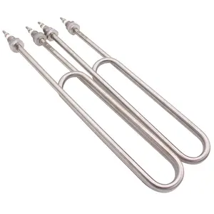 Double U type tubular heating element industrial electric heating tube water immersion heating furnace