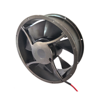 Ventilateurs axiaux ronds 254x89mm 25CM 24V 48V DC à haut débit d'air en alliage d'aluminium pour station ESS