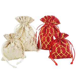 Bolsa de Regalo de Terciopelo Holandés con Cordón y Logotipo Personalizado, Empaque Ecológico para Anillos y Collares - Product Image 1