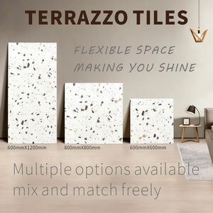 Phật sơn nhà máy 80x80 inch terrazzo thiết kế màu xám màu be sứ gạch colourful phòng tắm phòng khách sàn khách sạn nội thất gạch - Product Image 3