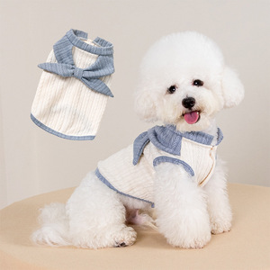Autunno inverno 2025 nuovi simpatici indumenti per animali domestici simili a orsacchiotti piccolo vestito da gatto gilet per cani in cotone modello solido transfrontaliero - Product Image 1