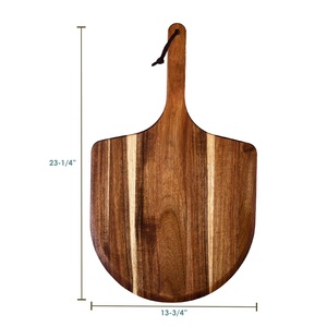 Legno di Acacia buccia per <span class=keywords><strong>Pizza</strong></span> in legno pagaia per <span class=keywords><strong>Pizza</strong></span> con manico tavola per <span class=keywords><strong>Pizza</strong></span> accessori per forno di legno tagliere - Product Image 3
