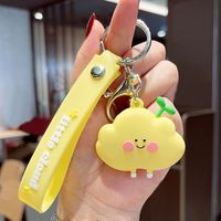 PVC caoutchouc porte-clés pour filles sac charme dessin animé mignon doux poupée herbe nuage kawaii porte-clés voiture pendentif accessoires porte-clés