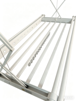Séchoir à linge électrique pliable intelligent Sunshine Home de luxe en aluminium à fixation au plafond avec éclairage LED et télécommande