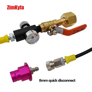 Tuyau CO2 150 cm pour machine à soda Sodastream Quick Connect DUO Terra Art, pour raccordement à une bouteille externe, outils pneumatiques, manomètre 2000 PSI - Product Image 4