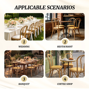 Chaise <span class=keywords><strong>bistrot</strong></span> française en rotin, chaise de salle à manger Thonet en bois courbé pour mobilier de café et restaurant rétro, chaise <span class=keywords><strong>bistrot</strong></span> - Product Image 6