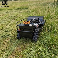 Tondeuse à gazon robotisée télécommandée CE EPA tout-terrain sans fil 22HP à moteur diesel/essence, la plus vendue, avec télécommande 500M