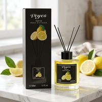 Diffuseur de parfum en verre rond Veyes 150 ml, parfum frais et longue durée, désodorisant pour tous les espaces, vente flash