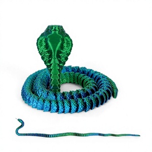 Figurines de serpents imprimées en 3D, accessoires de bureau pour garçon, figurine de dragon imprimée en 3D, ornement de bureau, accessoires de bureau - Product Image 4