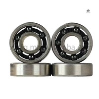 Ruedas de Patines 608 627 en Línea, de Acero Inoxidable 440C, Lavables, con Rodamientos de Bolas Híbridos de Cerámica Si3N4 Negros, para Patinaje de Velocidad
