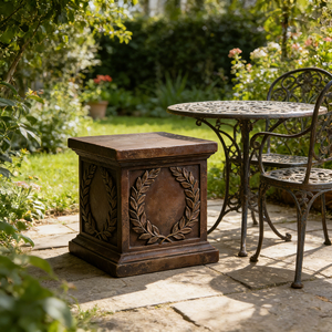 Colonne décorative en résine pour jardin, motif <span class=keywords><strong>laurier</strong></span>, style européen, fontaine de cour, faite à la main et peinte à la main, pour dropshipping - Product Image 3