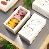 Boîte à tiroir en carton blanc pour biscuits, chocolats, pâtisseries, desserts, beignets – Finition brillante et mate, options d'impression en relief et de traitement.