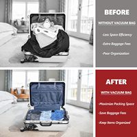 Sac de voyage pliable en plastique G-Modern avec pompe électrique - Économisez de l'espace dans vos bagages, emballage rapide et prêt pour un voyage immédiat