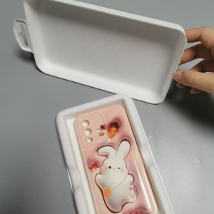 Đúc bột giấy hộp có thể tái chế biểu tượng tùy chỉnh đóng gói hộp cho điện thoại trường hợp điện thoại di động Trường hợp giấy đóng gói - Product Image 3