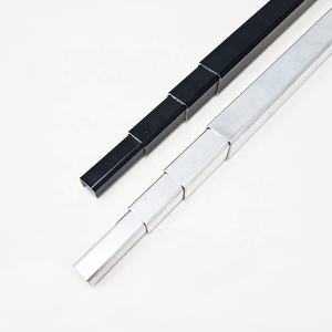 أنبوب ألومنيوم مقذوف مستطيل مربع مستطيل من الألومنيوم الأسود بأكسيد T5 T6 أنبوب الألومنيوم الشخصي - Product Image 4