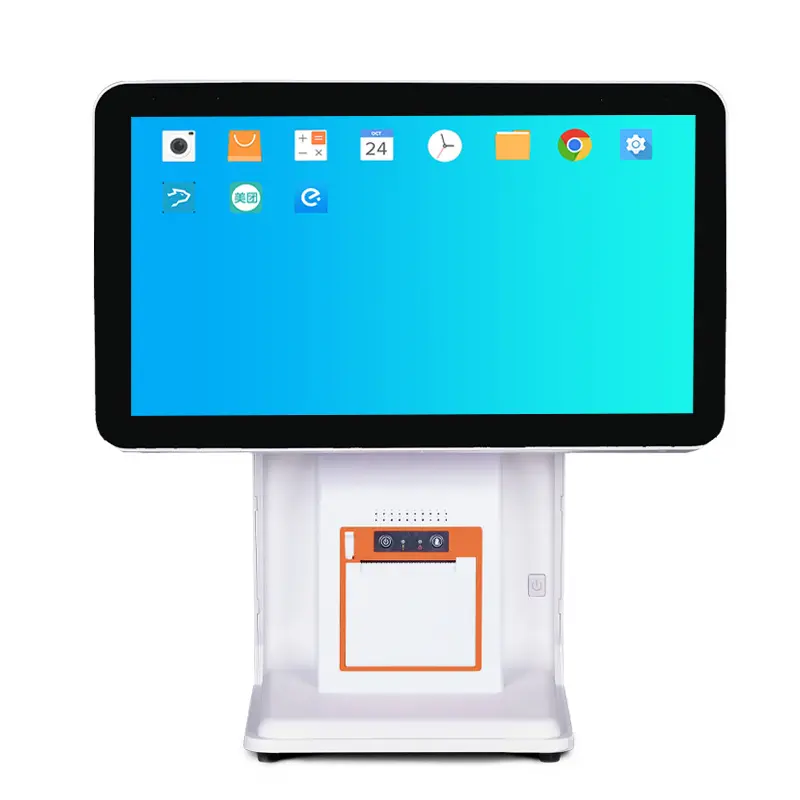 15.6 "Touch Screen POS terminale elettronico con stampante registratore di cassa tutto in una macchina
