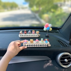 Soporte de número de placa de estacionamiento temporal para automóvil, adornos de teléfono móvil para automóvil - Product Image 3