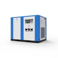 Compresseur d'air à vis 7,5 kW à faible bruit, monophasé, avec moteur VSD, lubrification sans huile, refroidissement par air