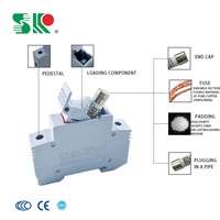 Fusible céramique en cuivre RT18 380/660V 2-125A, fusible à capuchon cylindrique pour la protection contre les courts-circuits en basse tension