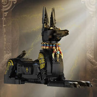 DK 7066 Modelo de exhibición de perro faraón egipcio, creativo y técnico, MOC, juguetes de construcción DIY, regalo para niños, sets de bloques de construcción