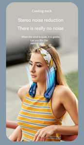 Ventilador de Cuello Portátil Recargable USB, Diseño 2026, para Exteriores, Personalizable - Product Image 5