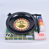 Ensemble de jeu en plastique 5-en-1 de haute qualité Roue de roulette de 10 pouces pour les rassemblements décontractés et les jeux de bar de casino