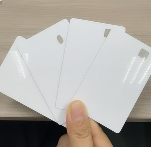 Salida de fábrica imprimible 100% tarjetas de identificación blancas de policarbonato puro interfaz de comunicación NFC y RFID 1K Chip número de modelo ISO - Product Image 6