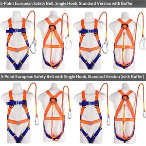 New national standard polyester European safety <b>belt</b> aerial <b>work</b> anti-fall five-point safety <b>belt</b> manufacturers wholesale - Product Image 4