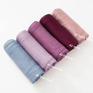 Syal wanita muslimah panjang, syal wanita Muslim polos, jilbab instan Urban Malaysia jumlah besar Asia - Product Image 3