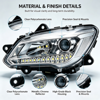 Phare avant droit Full LED 33100-T7W-S51 pour Honda HR-V 2016-2022 Système d'éclairage automatique