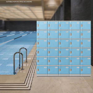 Bán Buôn Chất Lượng Cao Trung Quốc Bán Hàng Trực Tiếp ABS Nhựa Hồ Bơi Nhựa Locker Tủ Quần Áo Với Locker Phòng Tập Thể Dục Locker - Product Image 3