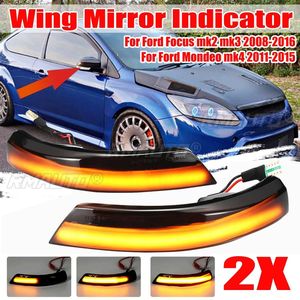 ไฟเลี้ยวแบบไดนามิก LED 2 ชิ้น สำหรับกระจกมองข้าง ไฟเลี้ยวสำหรับ Ford Focus 2 3 Mk2 Mk3 และ Mondeo Mk4 - Product Image 1
