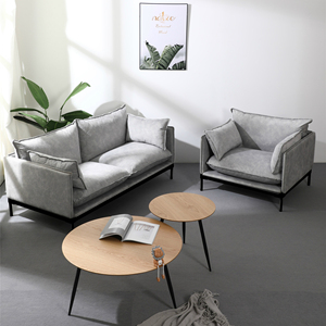 Hiện Đại MDF Với 40Mm Sồi Veneer Kim Loại Chân Bàn Trà Bàn Hình Chữ Nhật Gỗ Bàn Cà Phê Cho Đồ Nội Thất Phòng Khách - Product Image 6