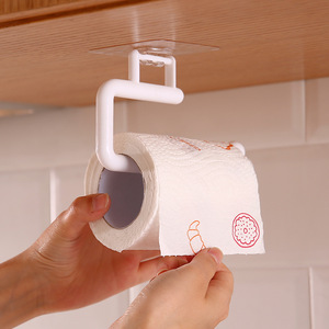 YOTO Support mural multifonctionnel en plastique sans perçage <span class=keywords><strong>pour</strong></span> rouleau d'essuie-tout <span class=keywords><strong>de</strong></span> <span class=keywords><strong>cuisine</strong></span>, <span class=keywords><strong>crochet</strong></span> en U sans clou, <span class=keywords><strong>crochet</strong></span> simple, Lazy - Product Image 1