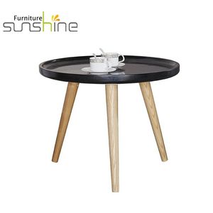Sunshine CJ-0011 <span class=keywords><strong>Tavolino</strong></span> da Caffè Convertibile Moderno Personalizzato OEM con Gambe in MDF e Legno di Frassino, Tavolini Laterali Impilabili per Soggiorno - Product Image 1