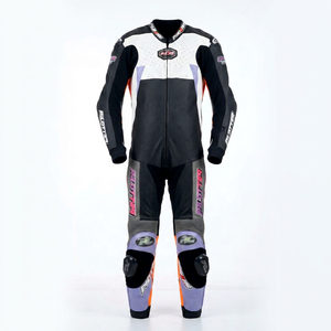 Combinaison de course moto professionnelle pour homme en cuir de vache véritable/crocodile Ramaha, 1 pièce, combinaison de moto en cuir de qualité supérieure - Product Image 1