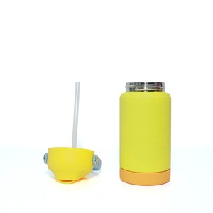 Bouteille d'eau isotherme en acier inoxydable de 12 oz pour enfants avec couvercles optionnels et base en caoutchouc – Vente en gros - Product Image 2