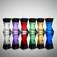 Flacon de parfum en verre de luxe de 75 ml, nouveau design, emballage transparent, flacon de parfum pour homme, flacon vaporisateur de parfum