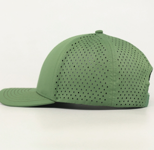 Custom Logo 3D Embroidery High Quality Baseball Cap 6 Panel <b>Performance</b> Quick Dry Laser Holes Hats Polyester Golf Caps for Men - Product Image 5