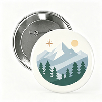Maßgefertigte Runde Anstecknadeln, Bedruckte Blechbuttons, Kundenspezifische Metallabzeichen-Hersteller, Emaille-Pins