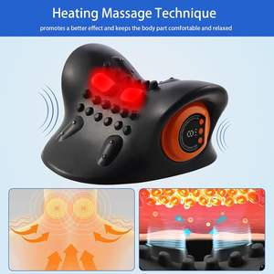 Masseur de cou Eveekon <span class=keywords><strong>2026</strong></span> 360 °   Oreiller de massage du cou à télécommande avec étirement multidirectionnel, 3 modes de chaleur et 3 modes de vibration - Product Image 4