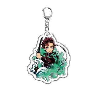Anime <span class=keywords><strong>Demon</strong></span> <span class=keywords><strong>Slayer</strong></span> Keychain Zenitsu & Nezuko Pendant Metal Keyring Jewelry for Halloween & Christmas Handmade Gift Idea - Product Image 3