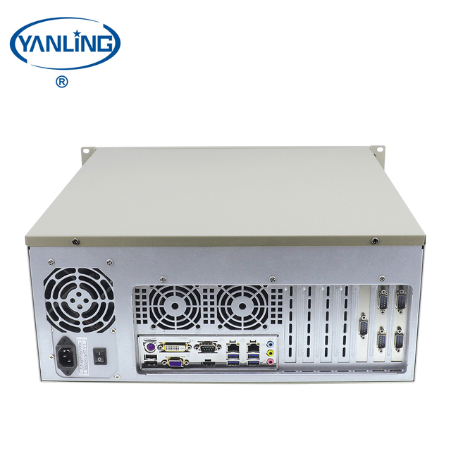 Cheap 4U Rack-mounted Industrial Server Core I7 6700 Quad Core Nas Storage Servers with 6*COM DVI-D Port